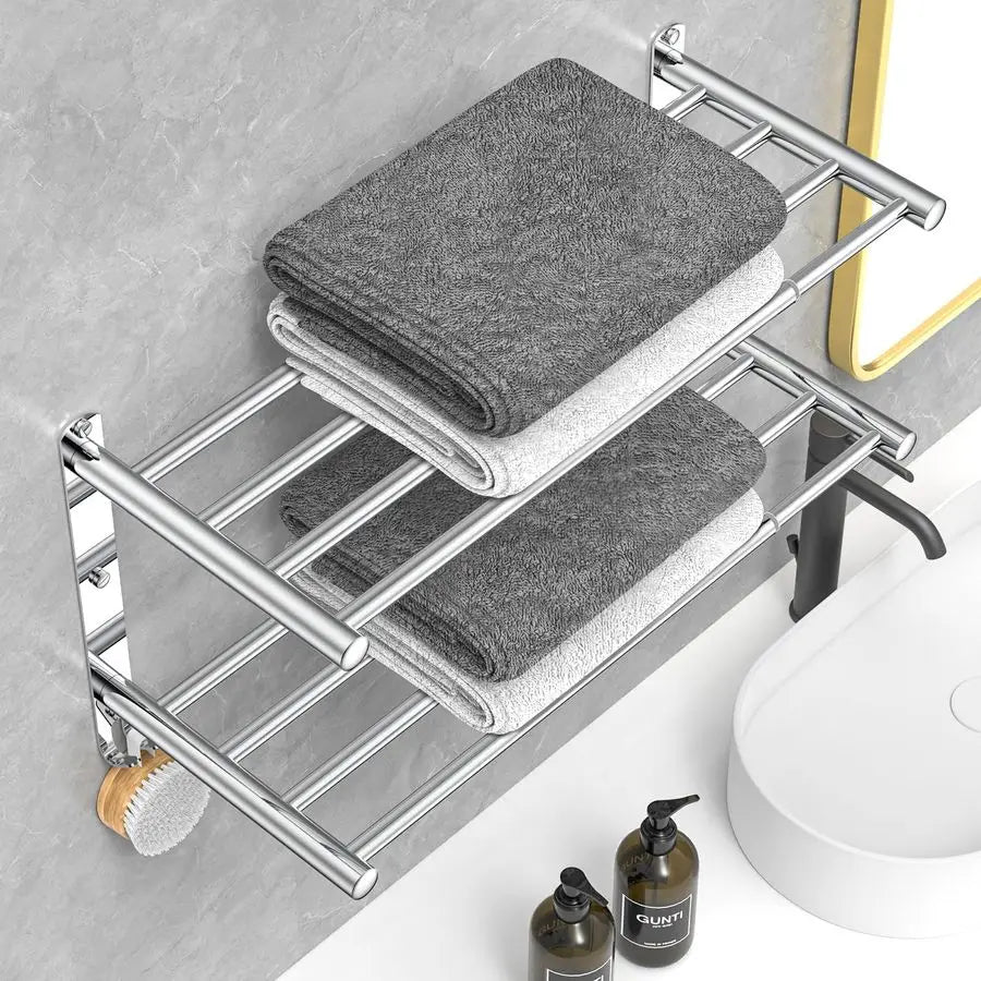 Towel Bar for Bathroom Wall Mount1730.7inch Adhesive Shower Towel Rack Stainless Steel Bath Towel Holders for Toilet Kitchen Dou