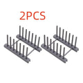 Household Plastic Bowl and Dish Rack Kitchen Supplies Drainage and Detachable Storage Frame Plate and Pot Cover Racks