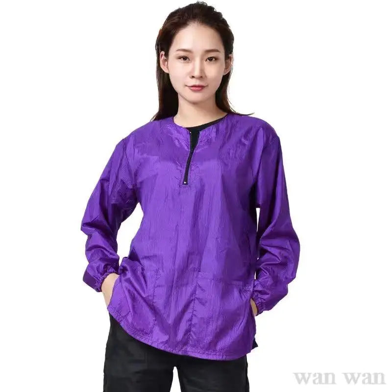 Pet Groomer Uniforms Pet Dog Grooming Clothes Long Sleeve Waterproof Not Stained With Hair Smock Breathable Beauty Gown Y0826
