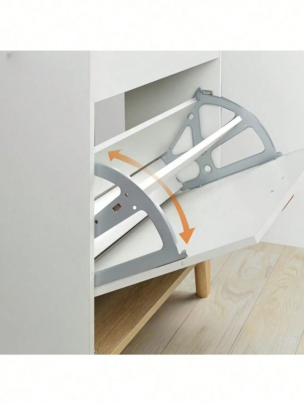 Double-Layer Rotating Shoe Cabinet Hinges - Stainless Steel, Easy Install, Durable Space-Saving, For Entrance Hall Cabinets