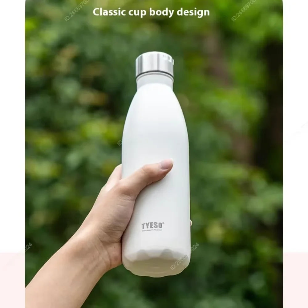 750/1000ML Tyeso Stainless Steel Cola Bottle Sports Kettle Keep Cold Thermal Cups Vacuum Tumbler Mug Bike Bottle Vacuum Cup