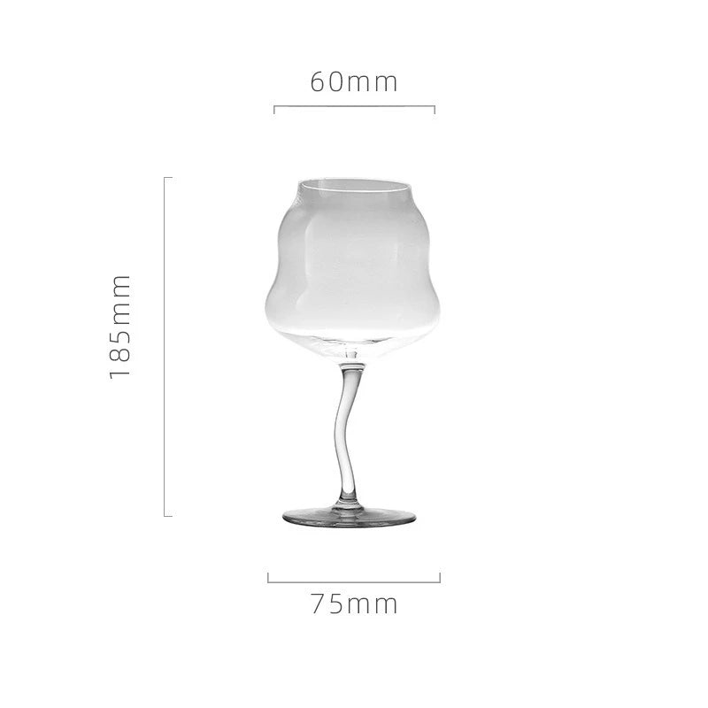 1PC Glass Wine Glass Creative Cute Macaron Goblet Christmas Crystal Glass Red Wine Home Hotel Supplies Mall Tableware