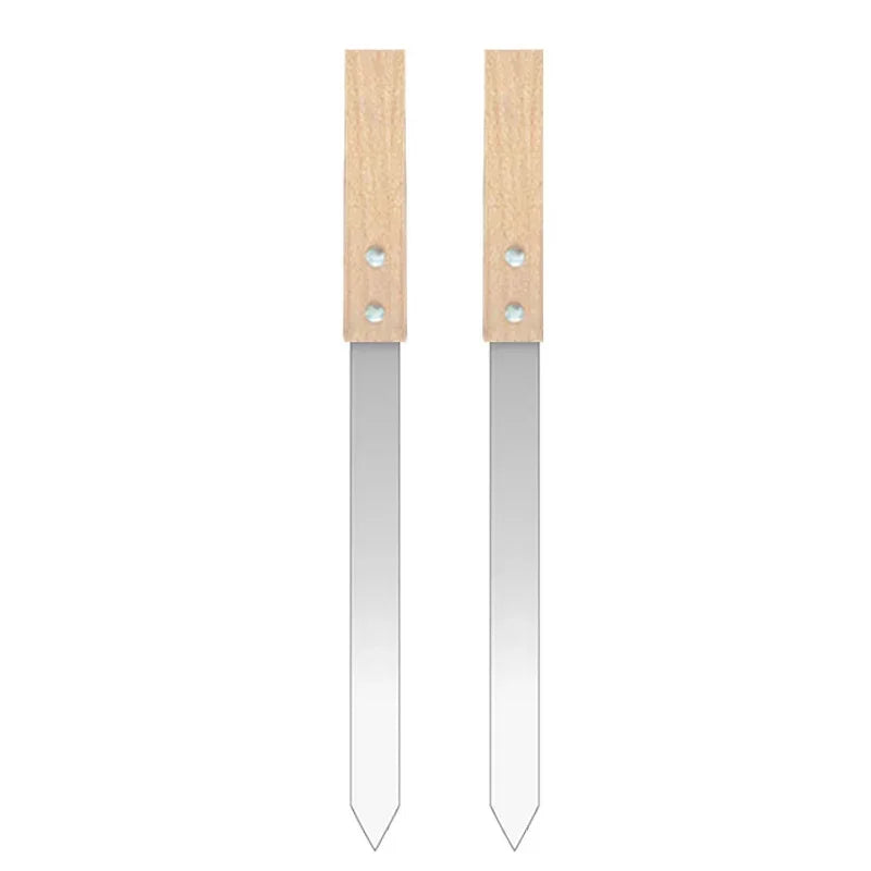 Kebab Skewers 2.3cm Flat Stainless Steel BBQ Barbecue Kebob Skewer Row Kebab Maker for Brazilian Koobideh Persian
