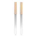 Kebab Skewers 2.3cm Flat Stainless Steel BBQ Barbecue Kebob Skewer Row Kebab Maker for Brazilian Koobideh Persian