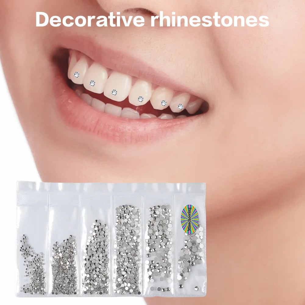 Dental Rhinestones Tooth Diamond Teeth Jewelry Tooth Rhinestones Teeth Decoration Teeth Whitening