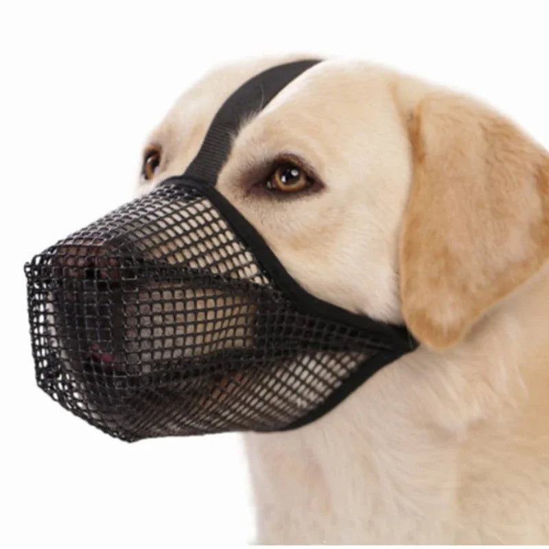 1pc Dog Mouth Cover Anti licking Anti biting Breathable Drinking water Adjustable Dog mouthpiece Dedicated Pet Mouth Cover