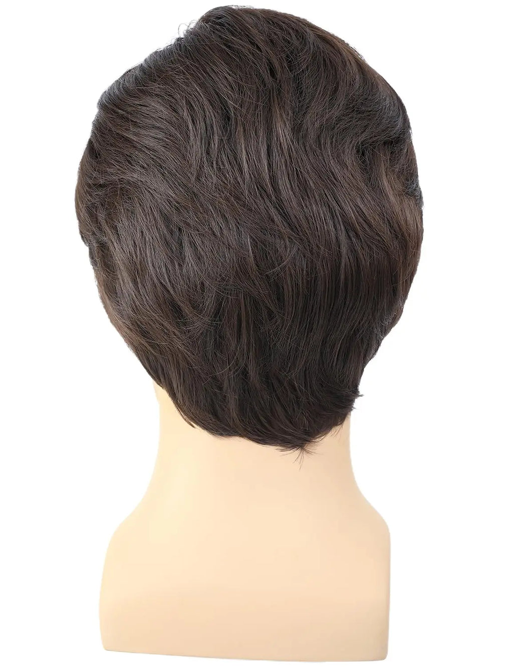Synthetic Short Brown Men Wig with Msutache and Sunglasses for 70s 80s Costume Cosplay Halloween Party, Ted Lasso Cosplay Wig