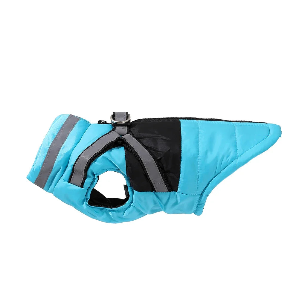 Dog Coat With Harness Winter Warm Dog Clothes For Small Medium Dogs Cats Windproof Cat Clothing Chihuahua Yorkshire Pet Jacket
