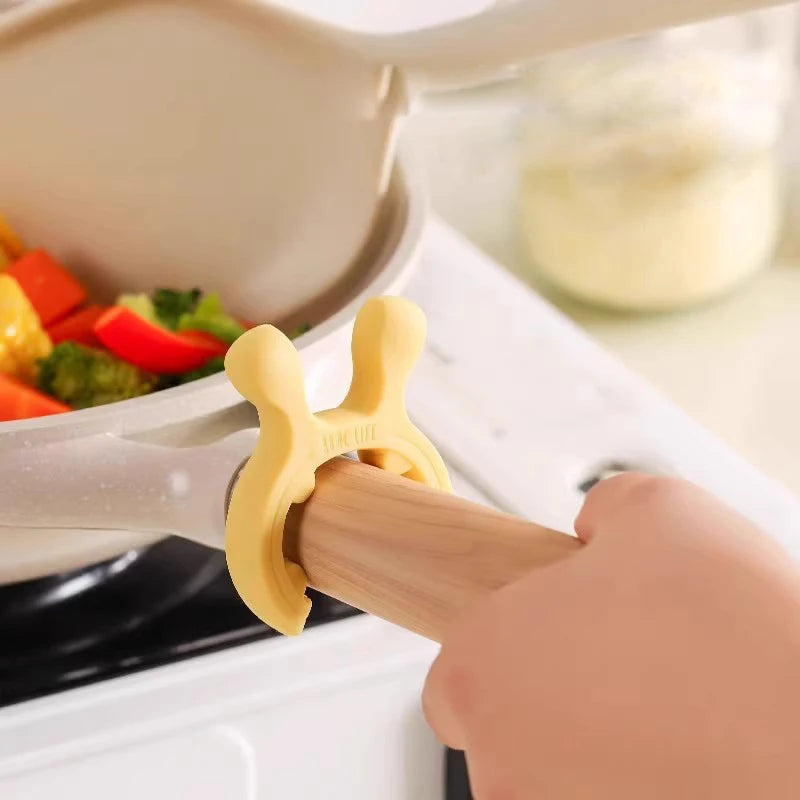 Universal Silicone Heat Resistant Pot Lid Handle Stand Anti-scald Kitchen Cooking Accessory High Temperature Proof
