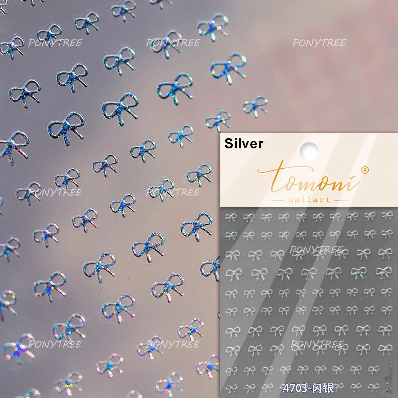 Silver Lava Annual Ring Cherry Clock Watch Starburst Love Heart Rate Chart Moon Star Line  Bowknot Line Nail Art Stickers Decals