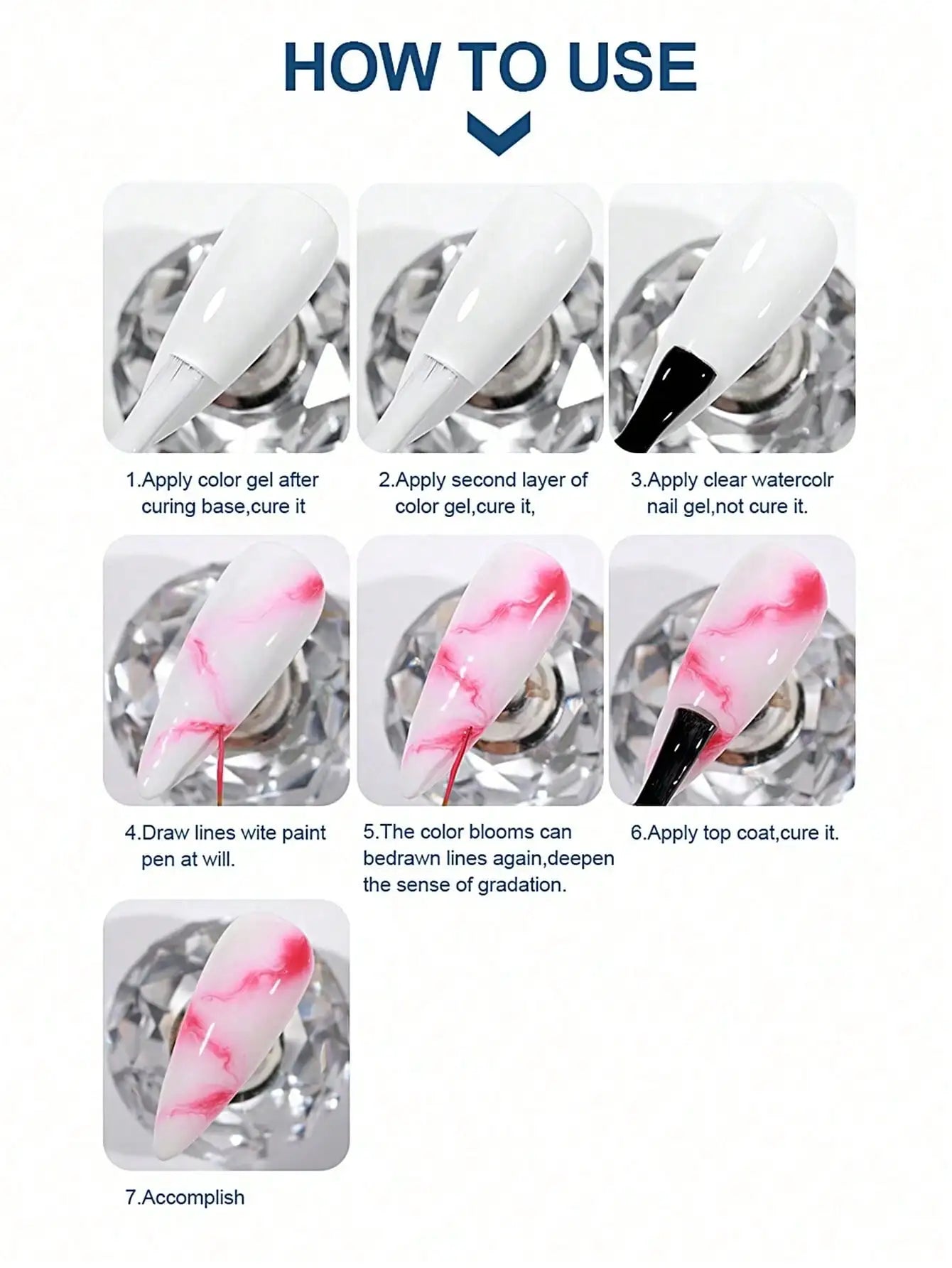 XEIJAYI 1pc Professional Blooming Gel for Stunning Nail Art - Create Gradient, Marble & Unique Patterns,
