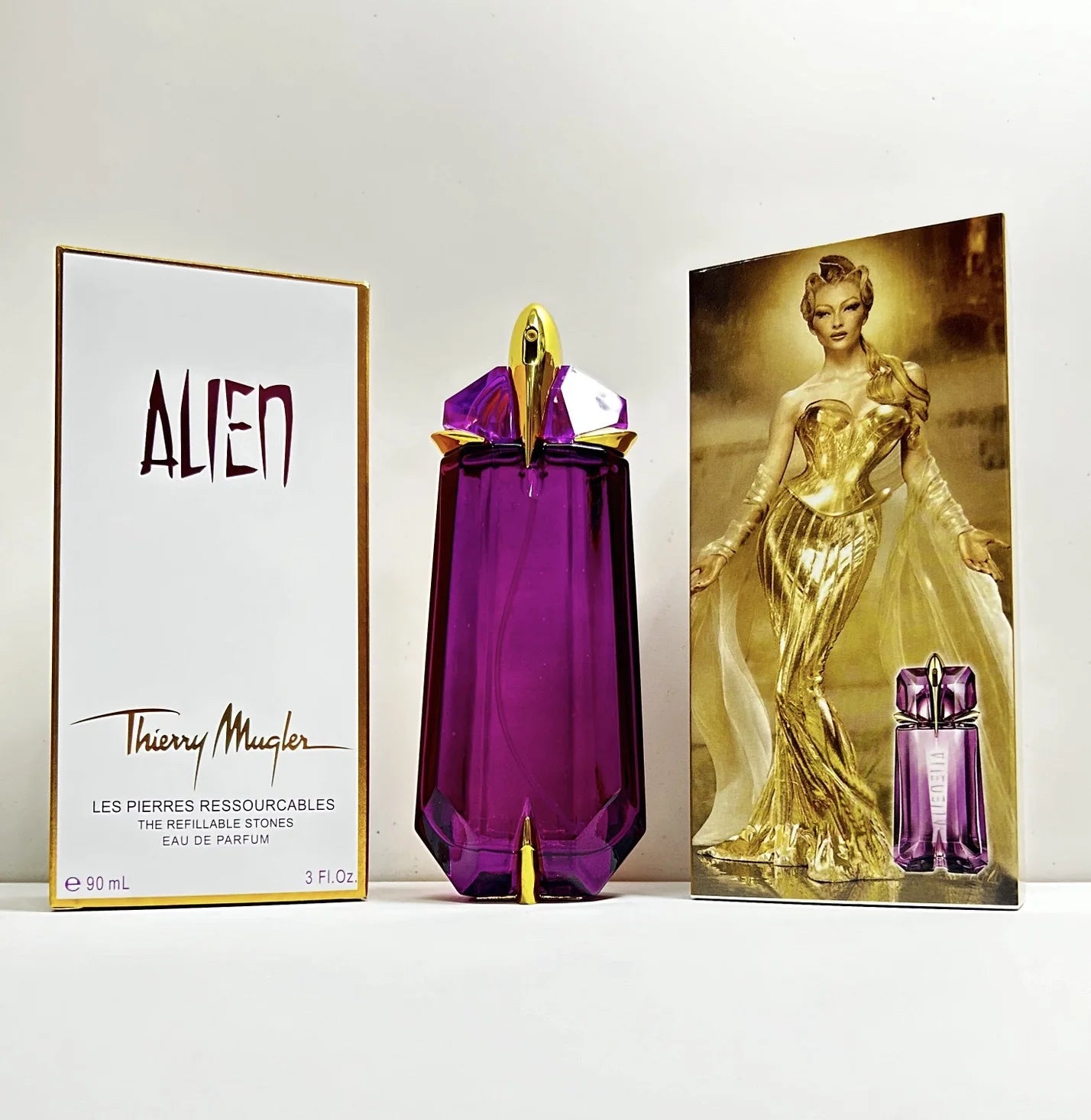 Thierry Mugler Alien Purple, Gold, Red Alien Women's Concentrated Perfume Fresh and Classic 90ml