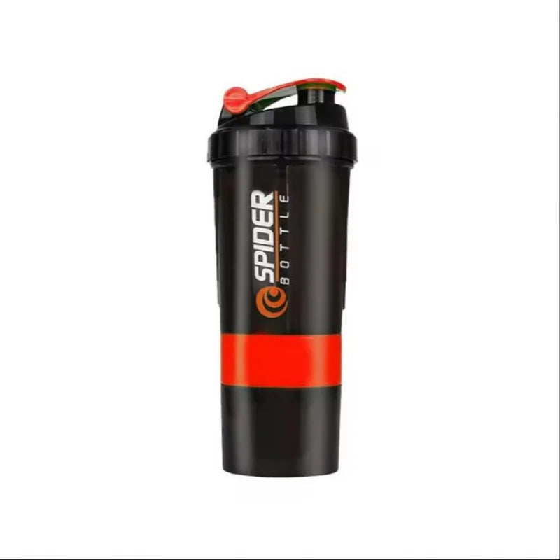 Shaking Cup Food Grade With Powder Box Three-Layer Shaking Cup Protein Powder Fitness Sports Shake Mixing Water Glass