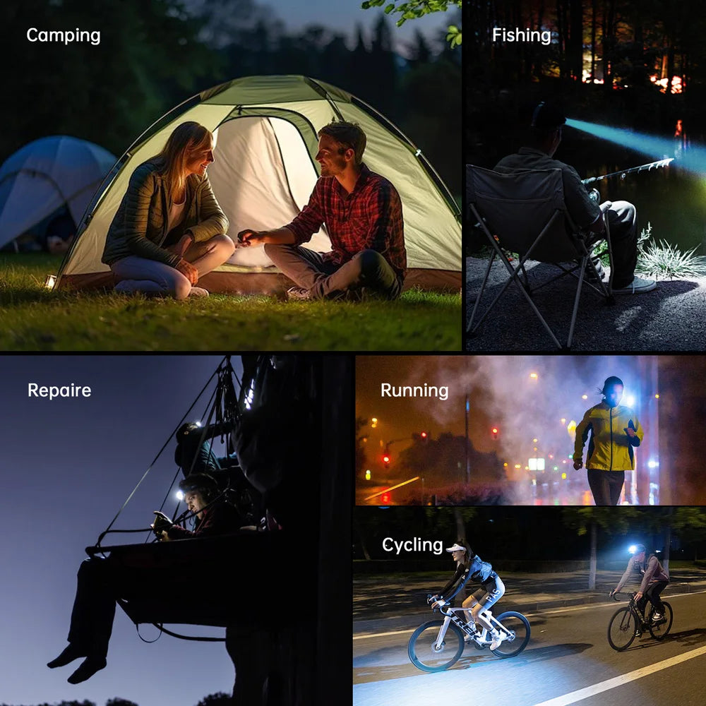 SOFIRN HS42 Headlamp 2100lm 18650 EDC USB C Rechargeable with Power Bank Flashlight SST40 LED Torch with Magnetic for Camping