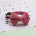 Pet Collars New Pet Bow Bell Collars Cute Cat Collars Pet Supplies Multicolor Adjustable Pets Dressing Tool Pets Accessories