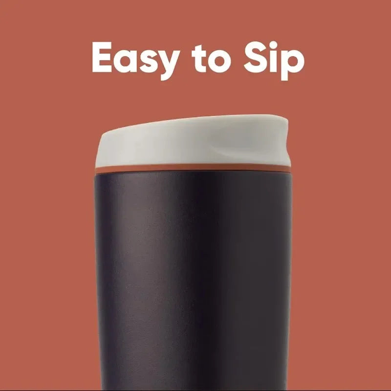 12/20oz Coffee Cup Simple Fashion Stainless Steel Vacuum Cup Men's & Women's Coffee Cup Outdoor Sports Portable Cup Couples Mugs