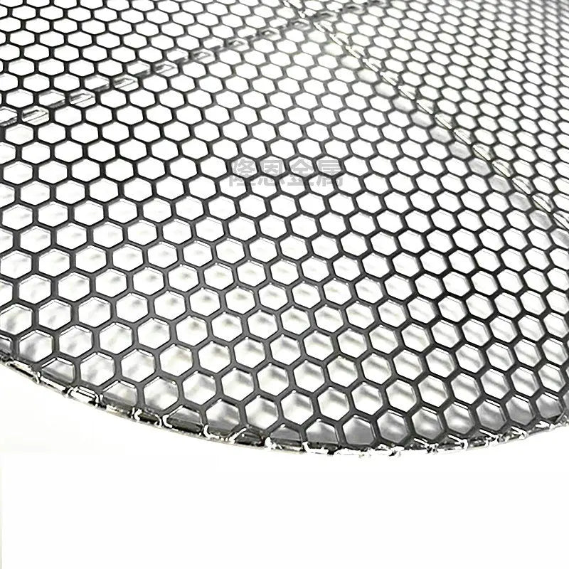 10-40CM Diameter Stainless Steel 304 Food Grade Round BBQ Charcoal Grate Barbecue Grill with Cellular Holes Grid Mesh Net