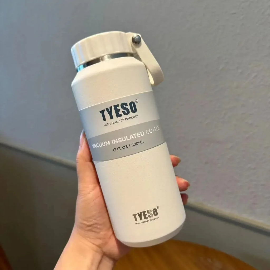 Tyeso 500/710MLStainless Steel Thermos Water Bottle Car Thermal Cup Sports Water Bottles Keeps Cold and Heat Thermal Mug