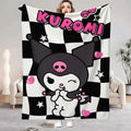 Kawaii Kuromis Flannel Blanket for Sofas Luxury Blankets and Throws Fluffy Plaid Home Interior Sofa Throw Knee Soft Nap Bed & &