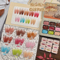 MORDDA 9pcs Gradient Patting Gel Set, Easy Ombre Nail Art Design for DIY Beginners & Salon Professionals, with Premium Finish