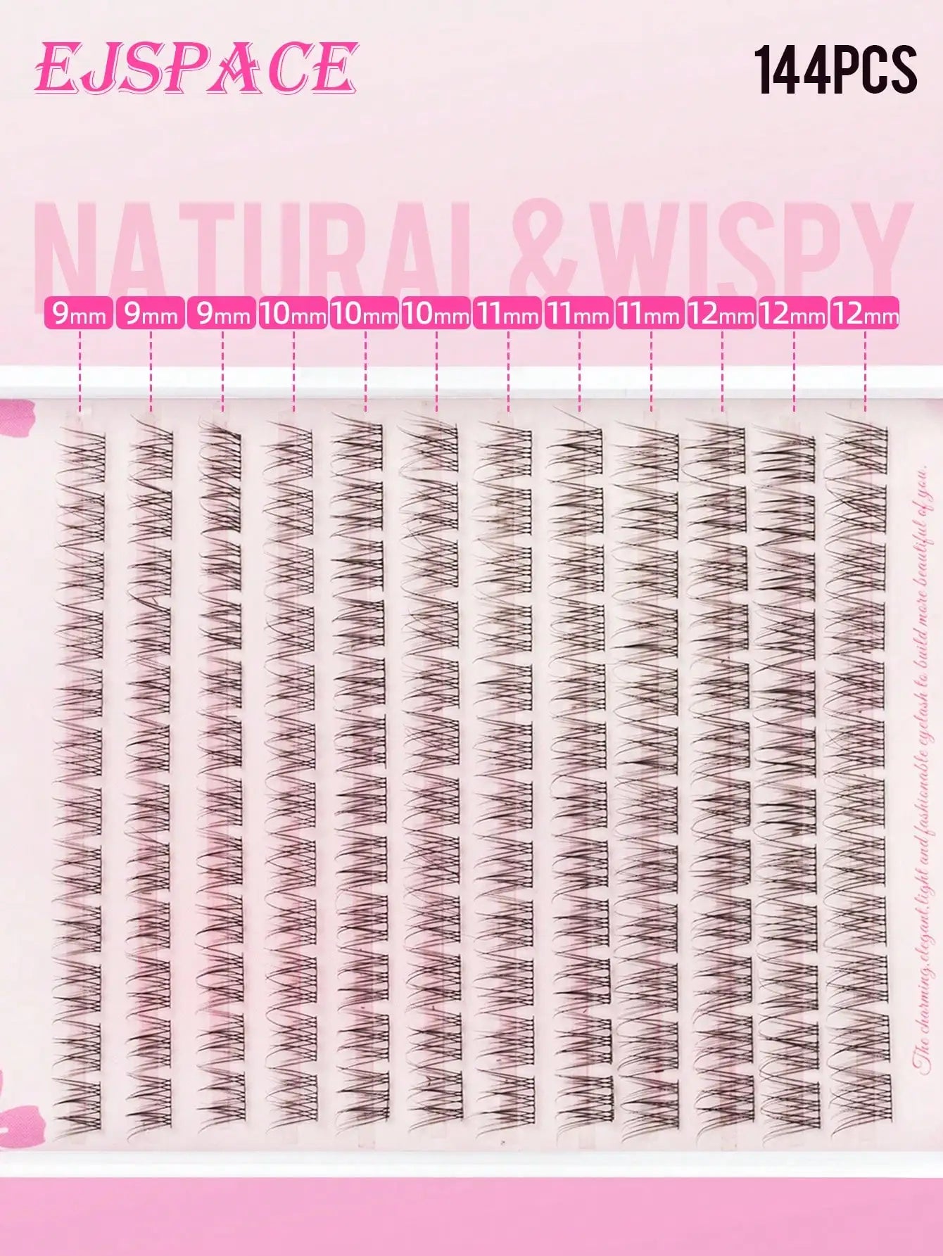 300PCS Curl Natural Manga Lash Extension Kit Lash Clusters Kit Wispy Eyelash Extensios Individual Lashes Extensions At Home