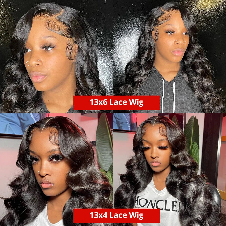 40 Inch Body Wave Human Hair Wigs Brazilian 13x6 Hd Lace Frontal Wig Transparent Loose Wave 13x4 Lace Front Wigs For Black Women