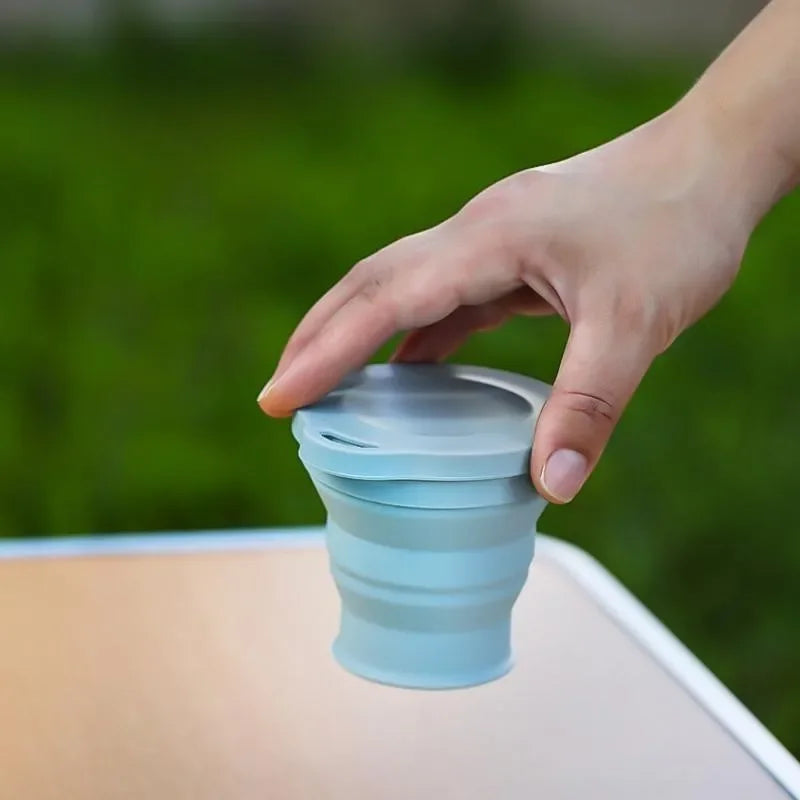 Folding Water Cup Heat-resistant Travel Portable Mouthwash Cup Hotel Toiletries Set Compressed Cup