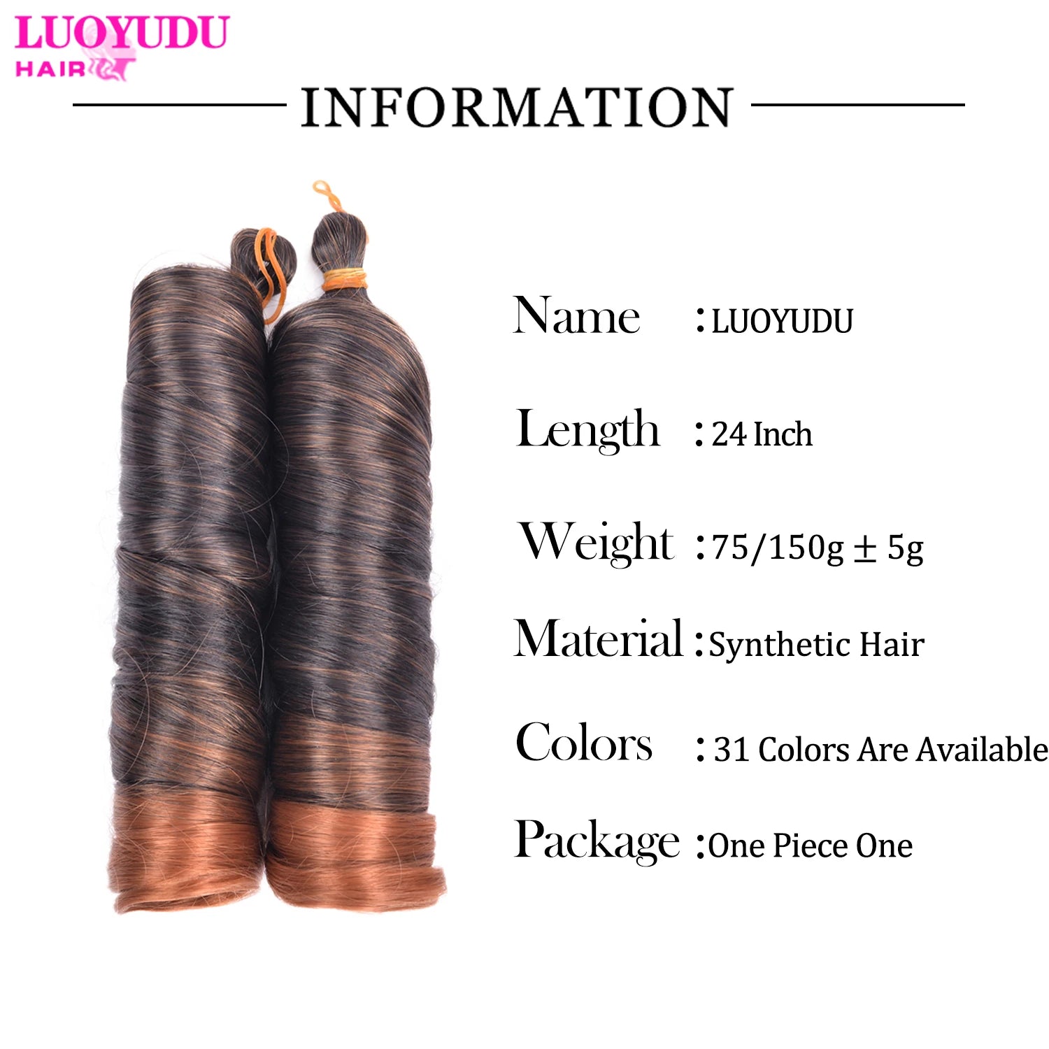 Loose Wave Braiding Hair Extensions Synthetic Spiral Curls Braids Hair Pre Stretched Bouncy Braid 24" French Curls Braiding Hair
