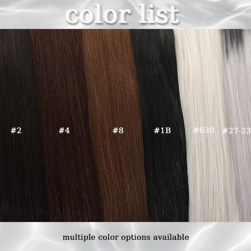 Synthetic Long Hair Ponytail Extensions Wig for Braiding 28inches Straight Ponytail Hairpiece with Hair Tie for Women Daily Use