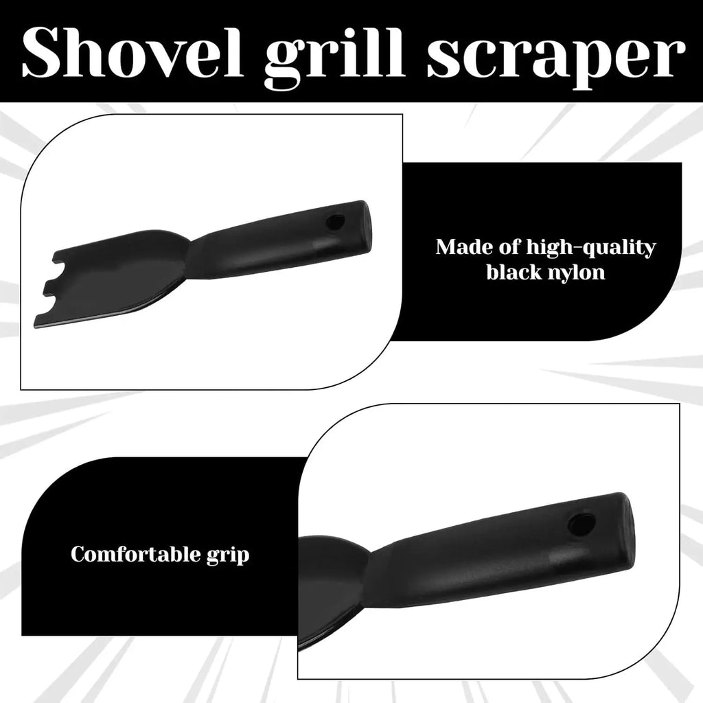 Grill Scraper Spatula for George Foreman And Other Indoor Grills Non-Stick Cleaner Brush Nylon Indoor Grill Tool with Grooves