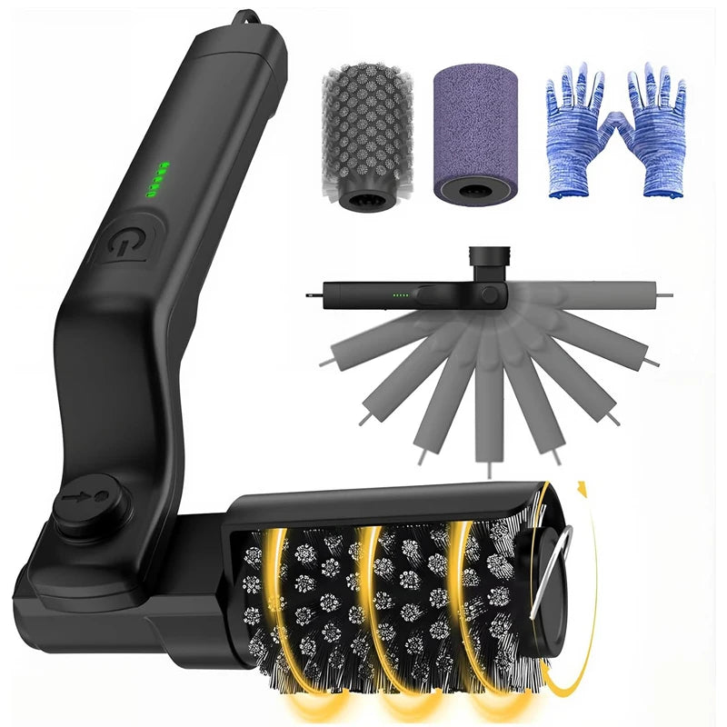 Electric Brush For Grill Cleaning Brush BBQ Brush Tweezers For Cooking Kitchen Brush Firewood Tongs Grill Brush Airfryer Magnet