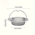 Sink Filter With Handle 201 Rustproof Mesh Drain Strainer For Kitchen Bathroom Anti Clogging Vegetable Fruit Waste Catcher