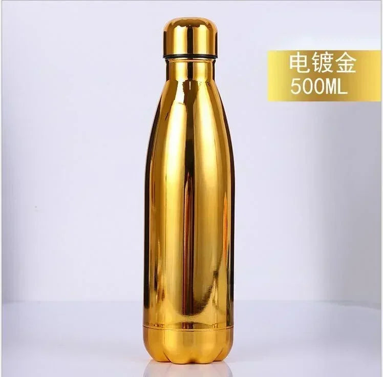 500/1000ml Double-Wall Insulated Vacuum Flask Stainless Steel Thermos Water Bottle Cola Water Beer for Sport Bottle