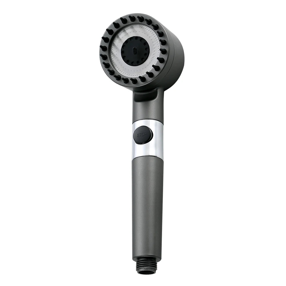 Bathroom Showerhead Powerful Pressurization Large Flow Shower Head Adjustable 4 Modes Replacement Parts Bathroom Accessories