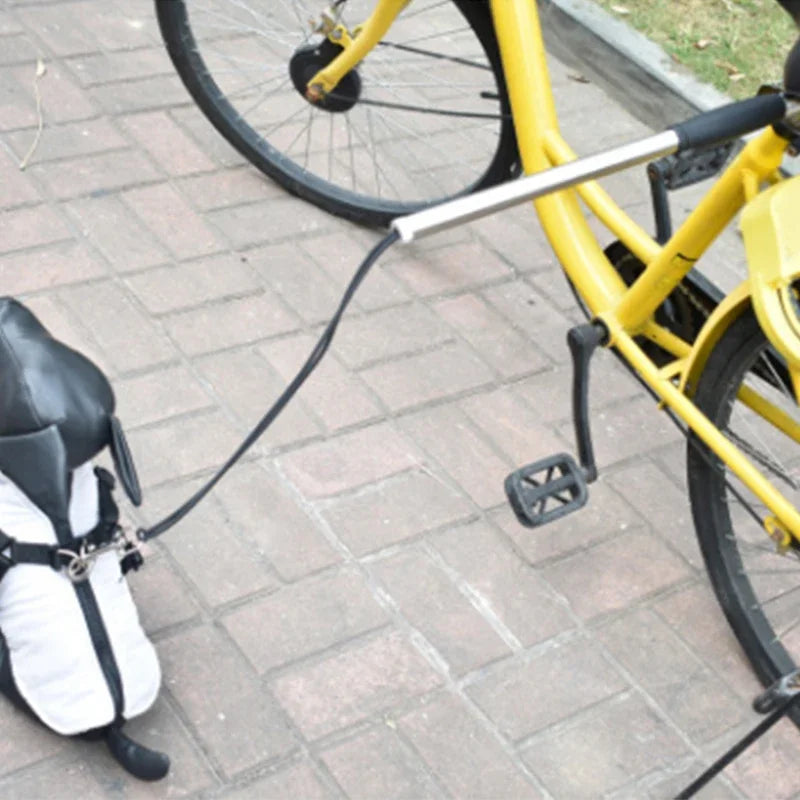 Elastic Dog Bicycle Traction Belt Rope Dog Leash Bike Attachment Pet Walk Run Jogging Distance Keeper Hand Free Pets Leash