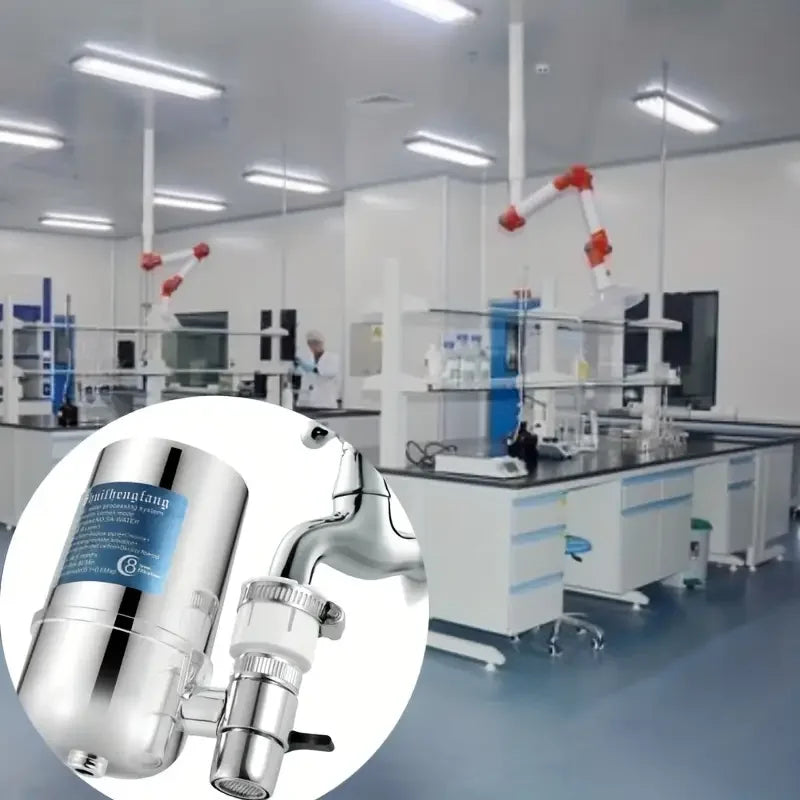 Faucet Water Filter Faucet Mounted Water Filter System Home Kitchen Water Purifier Tap Water Filter to Reduce Chlorine