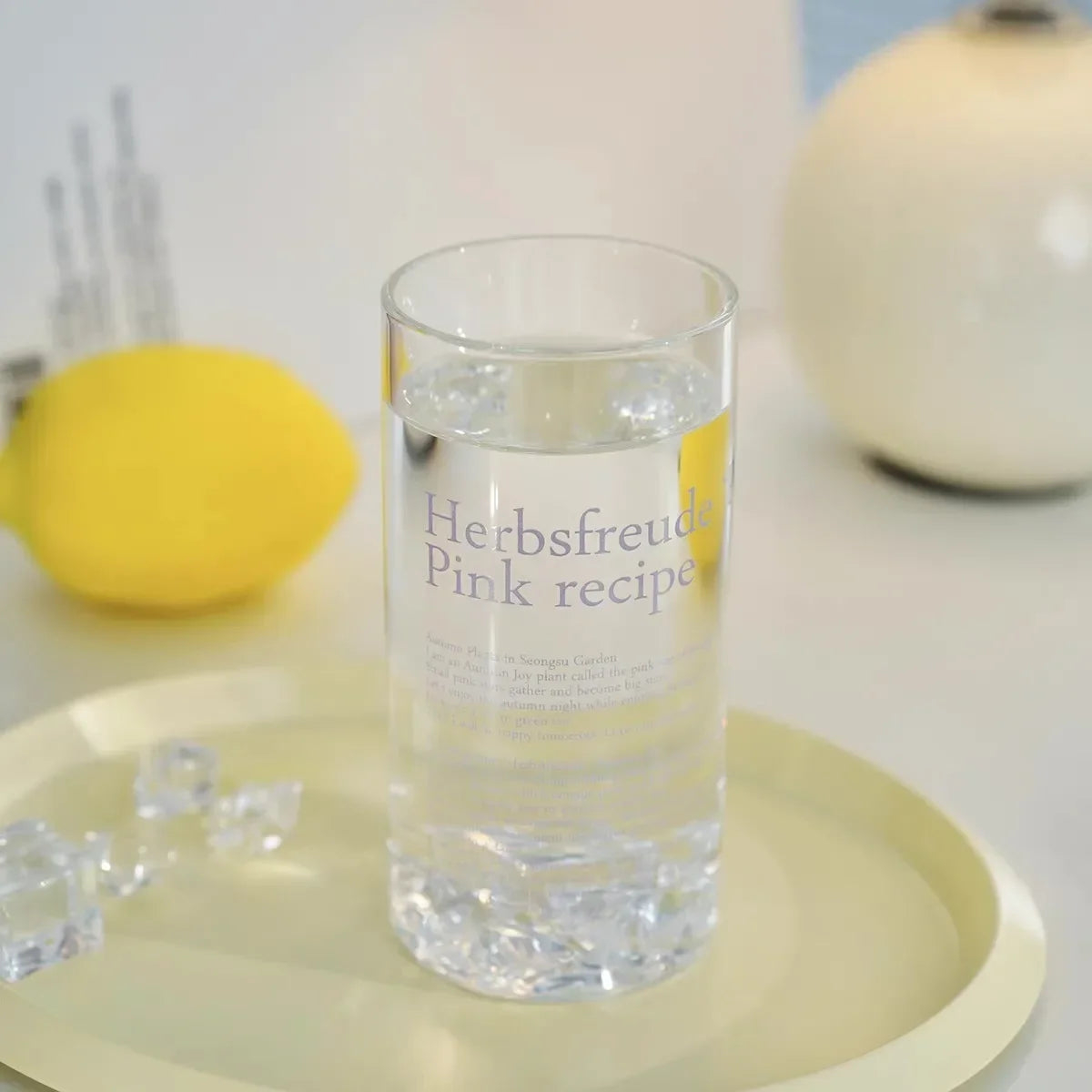 Glass Tumbler Korean Style English Letter Glass Mug Heat Resistant Glass Clear Tumbler Waterbottle Tea Cup Coffee Mug Tumblers