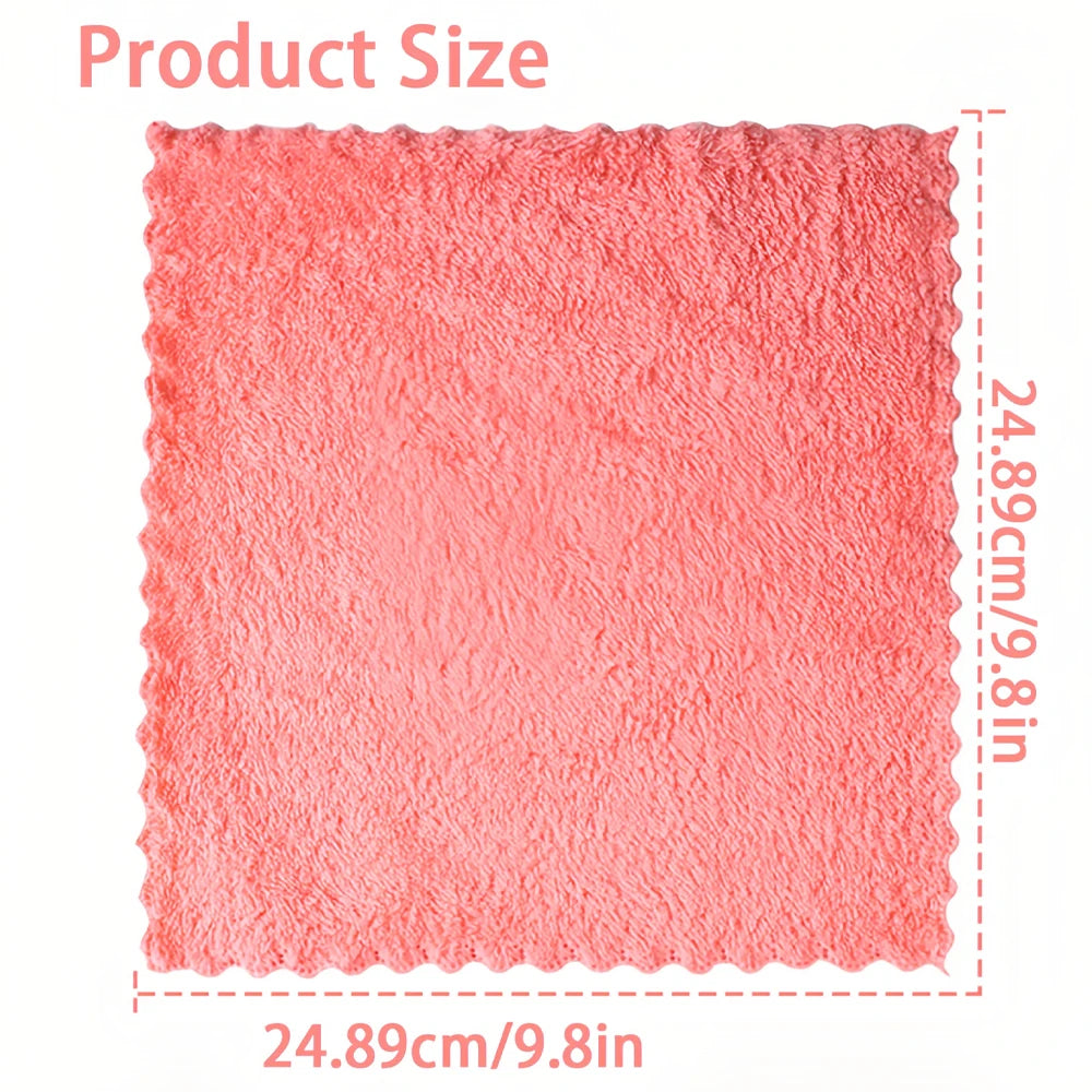20pcs Soft Absorbent Solid Color Washcloths Gentle on Quick Drying Compact Square Towels for Home Bathroom Bathroom