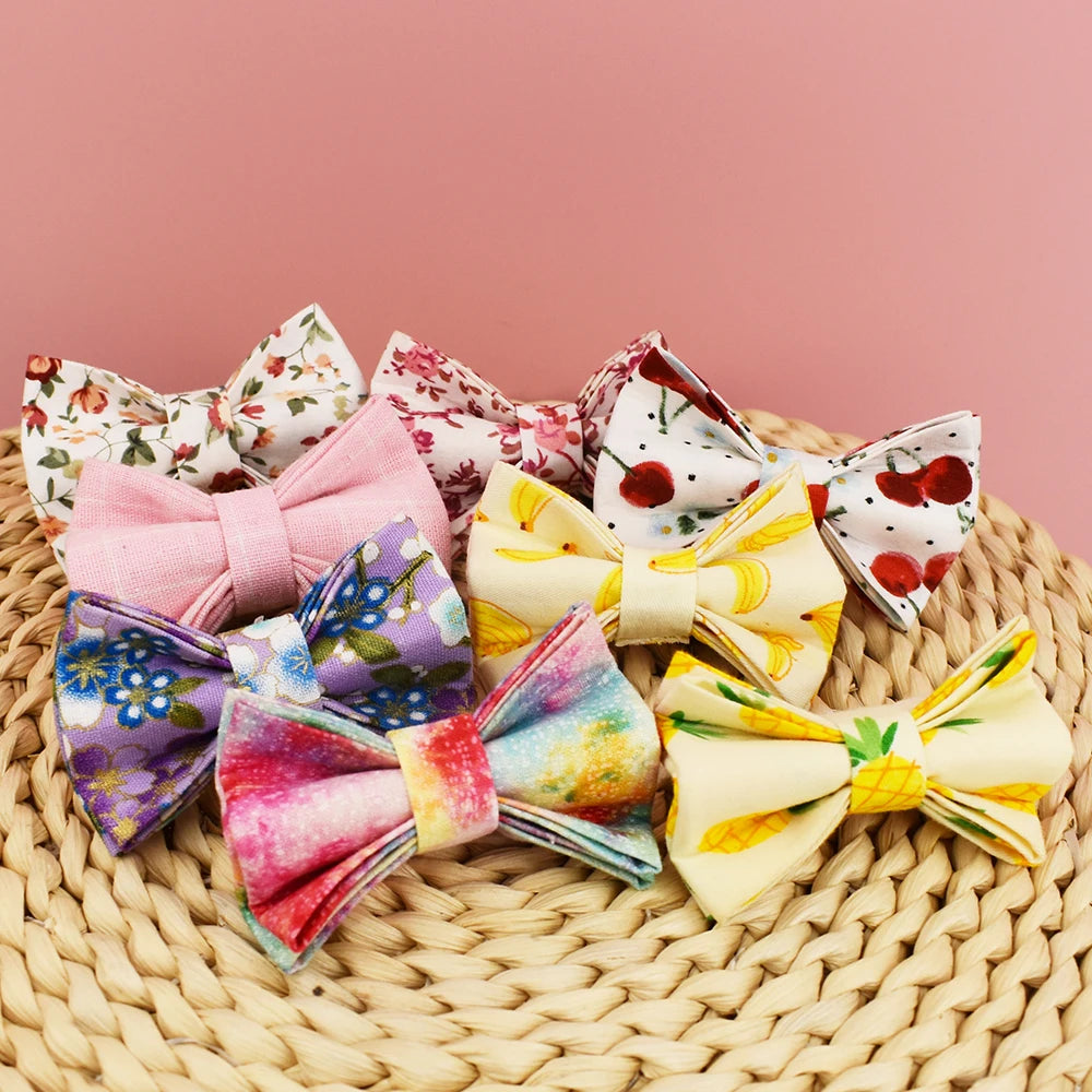Cat Collar Bowknot Adjustable Safety Personalized pet collar Customized Name Soft
