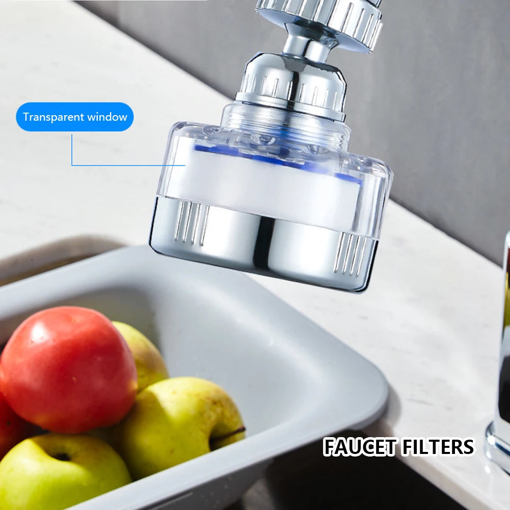 Faucet Mount Filters Pressurized Sink Faucet Water Filter Universal Bath Faucet Connector Splash Proof for Home Bathroom Kitchen