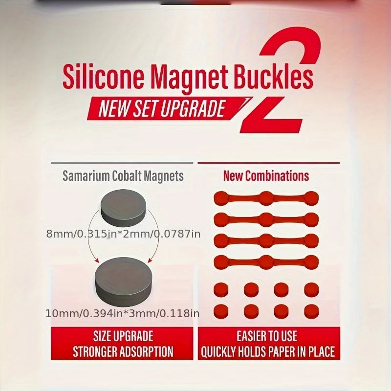 Air Fryer Magnet Silicone Buckle, Air Fryer Magnetic Silicone Clips, Parchment paper used to control the air fryer can be reused