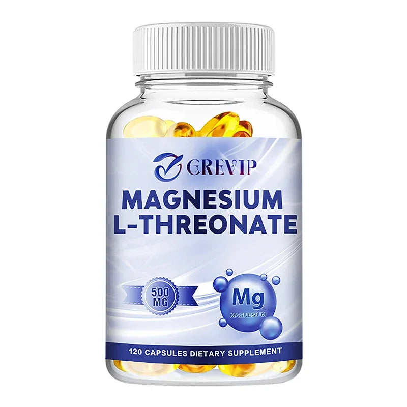 Magnesium L-Threonate - Supports Focus, Memory and Learning Brain Health, Supports Quality of Sleep - 120 Capsules