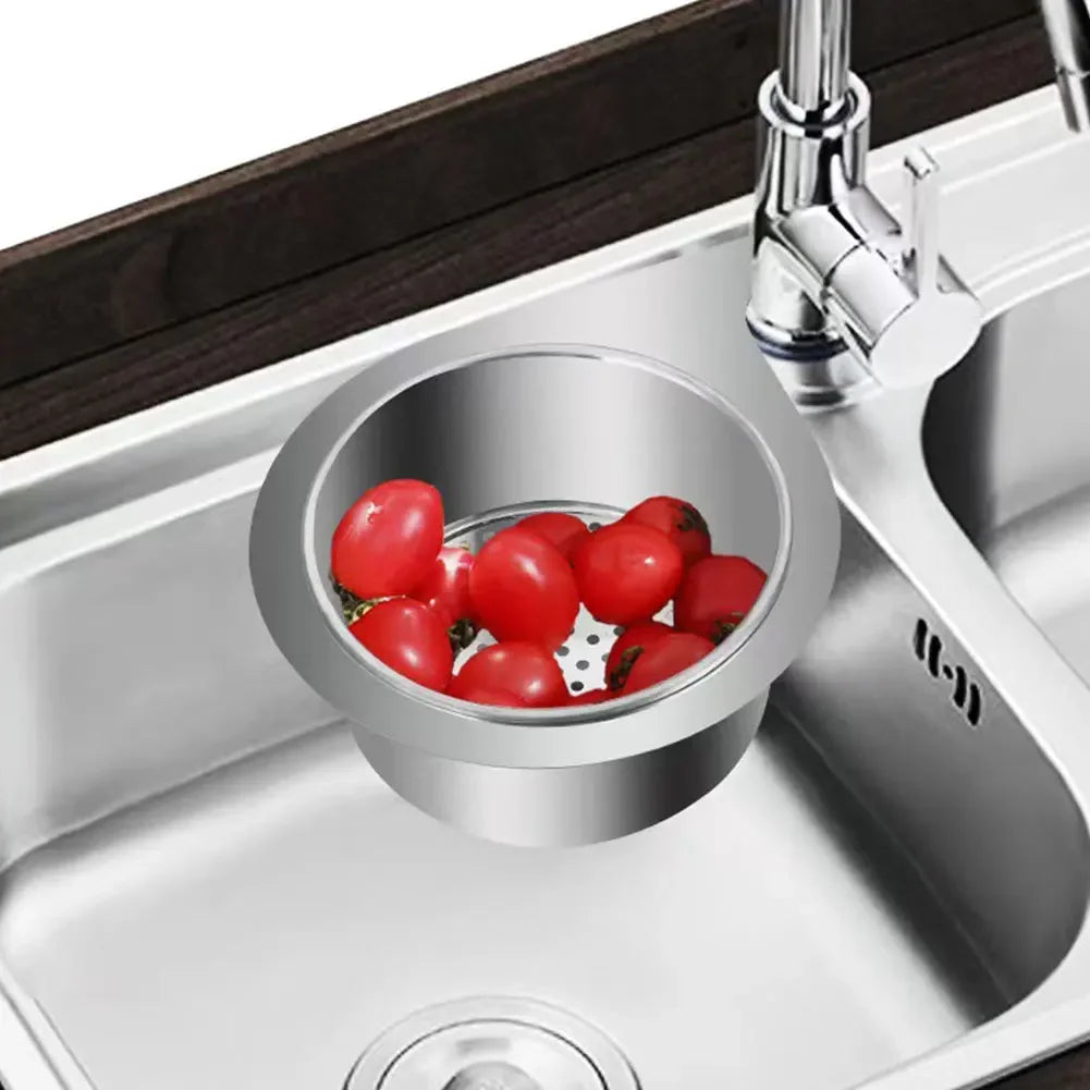 1-2pcs Steel Swan Sink Strainer - Heavy Duty Drain Basket for Kitchen Sink & Bathtub with Anti-Clog Filter