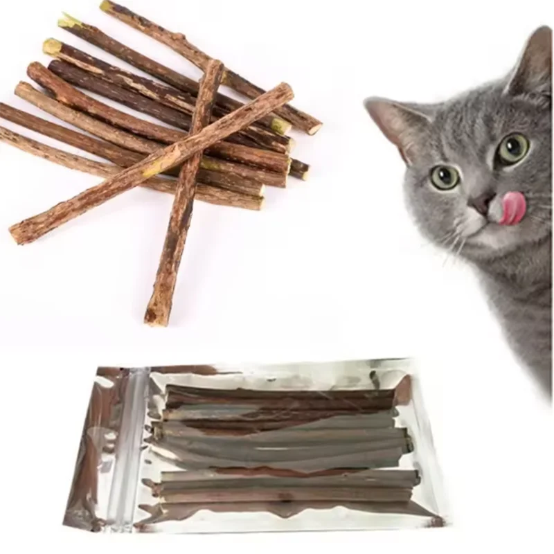 Silvervine Sticks for Cats Natural Cat Chew Sticks Teeth Molar Chewing Toys Cat Teething Toy Pet Supplies