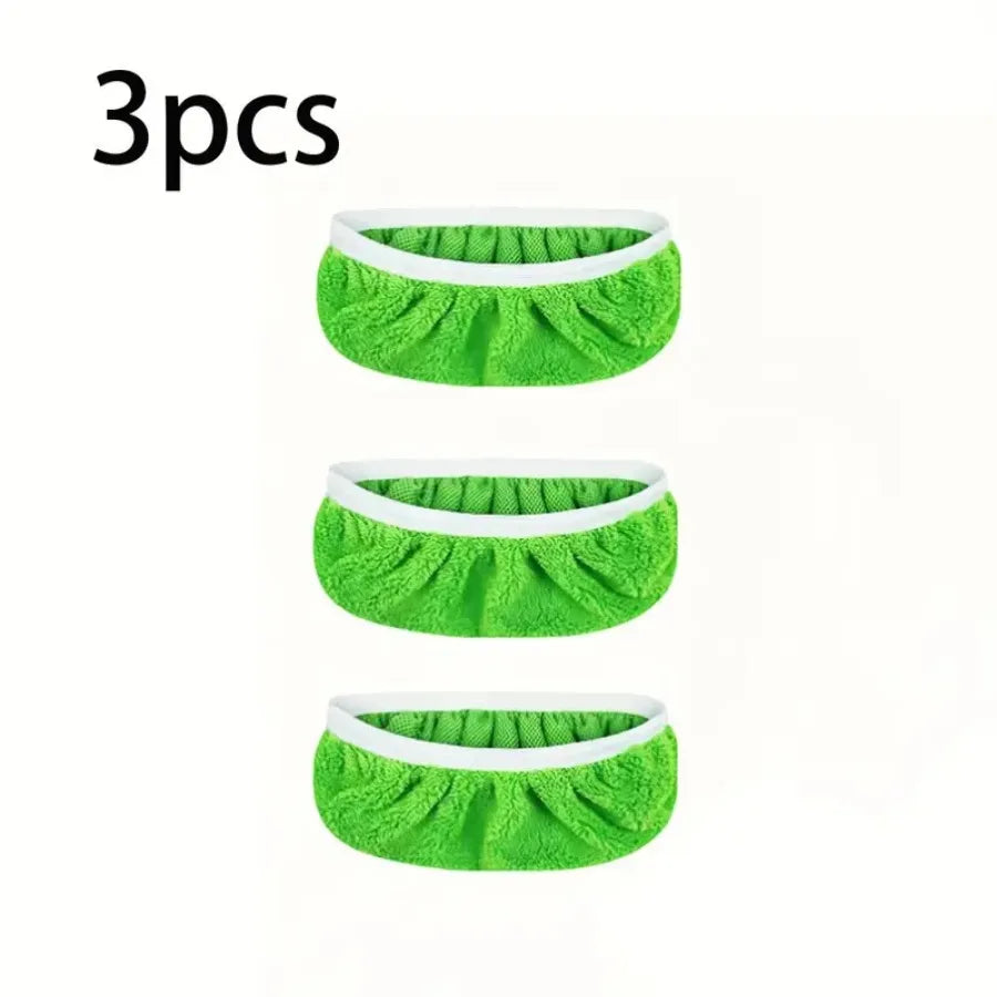 3 Piece Reusable Green/white/gray Mop Cloth, Suitable for Sweeping Mops, Dry and Wet Dual-use Multi Surface Floor Cleaning