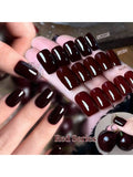XEIJAYI 3pcs 15ML Gel Nail Polish  - Red Shades, Glossy & Matte Finish, UV/LED Cured, Lead-Free, Alcohol-Free Gel
