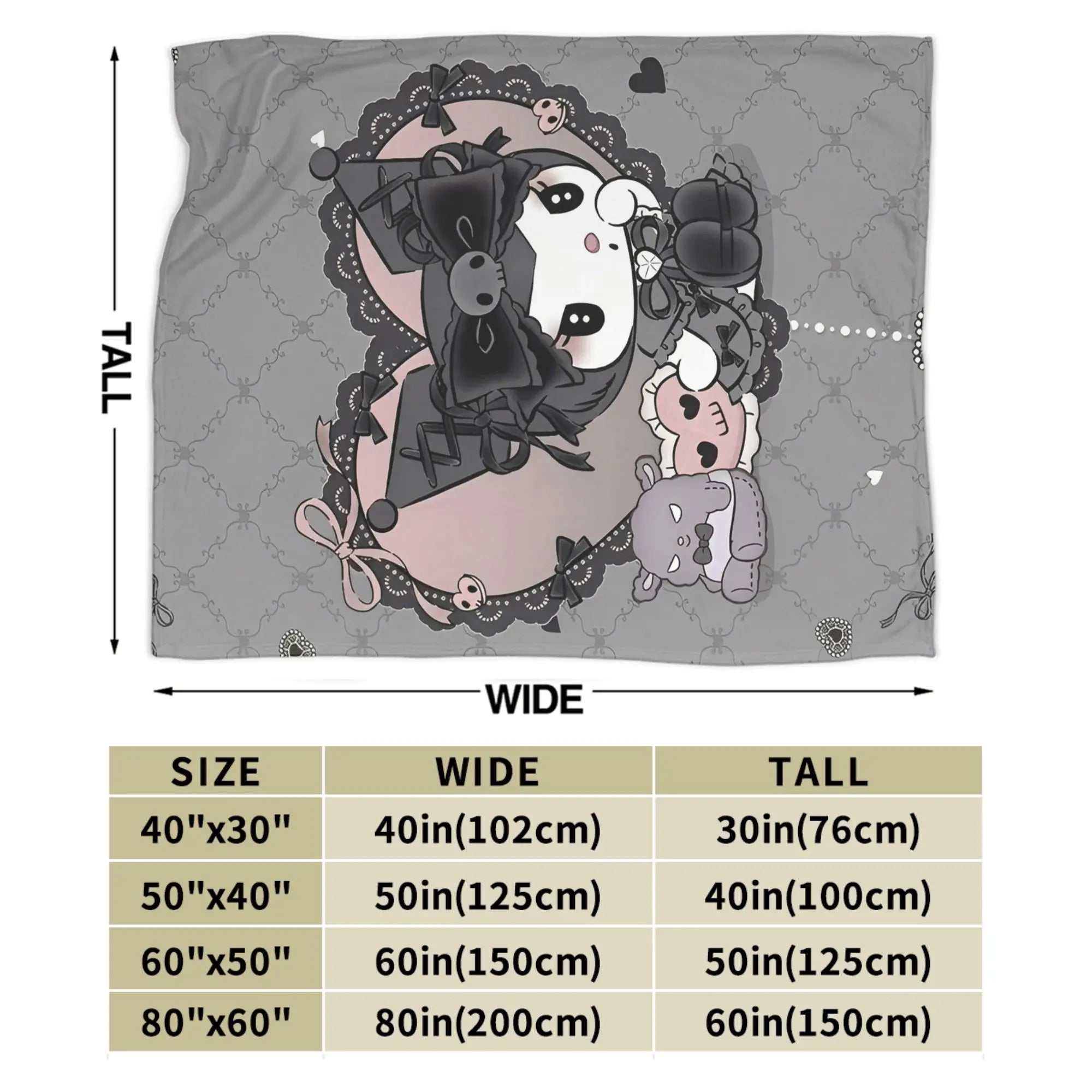 Kuromi Cute Cartoon Blankets Flannel Decoration Plaid Breathable Super Warm Throw Blanket for Bed Car Rug Piece