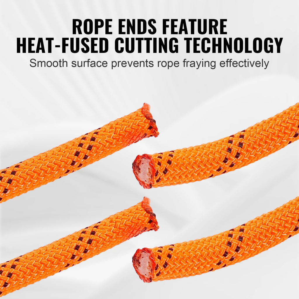 SucceBuy 120ft Dual-Weave Polyester Cord 3/8 1/2in 48-Strand Multi-Use Rope for Arborist Activities Outdoor Adventures Versatile