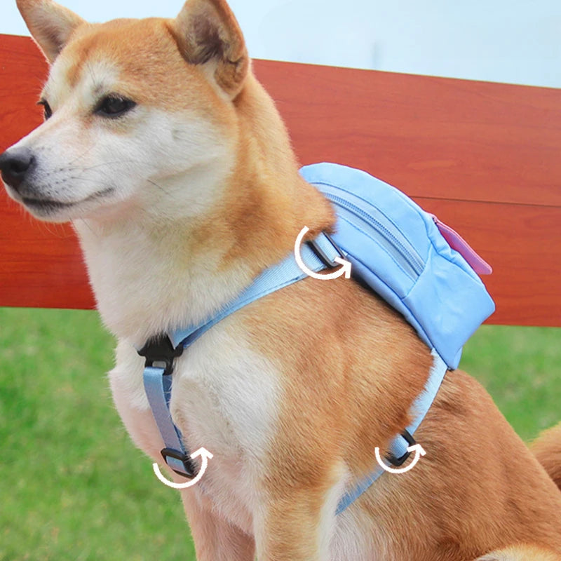 Home Cat and Dog From Backpack Large Capacity Cartoon Double Shoulder Bag Outdoor Travel Small Bag Pet Accessories