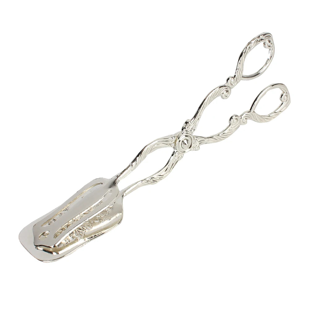 Fruit Salad Cake Clip Buffet Food Tong Gold-plated Salad Pastry Clamp Snack Cake Clip Baking Barbecue Tool Vintage style